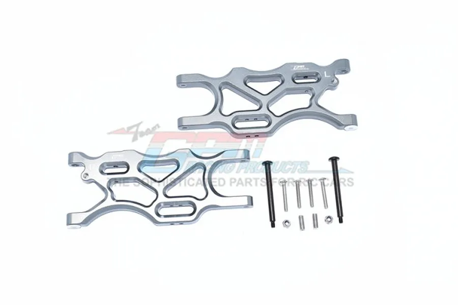 GPM Silver-Grey Aluminium Rear Lower Suspension Arms Set image 57911
