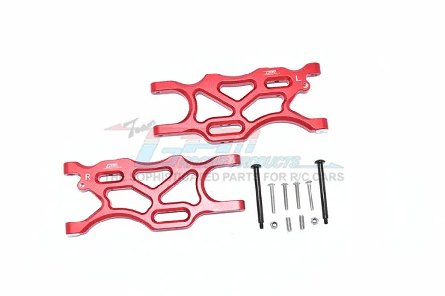 GPM Red Aluminium Rear Lower Suspension Arms Set image 57912