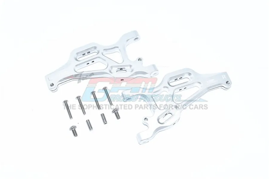 GPM Silver Aluminium Front Lower Suspension Arms Set image 57914
