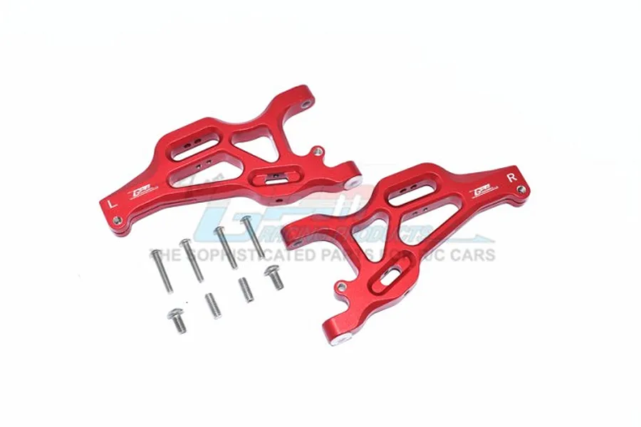 GPM Red Aluminium Front Lower Suspension Arms Set image 57916