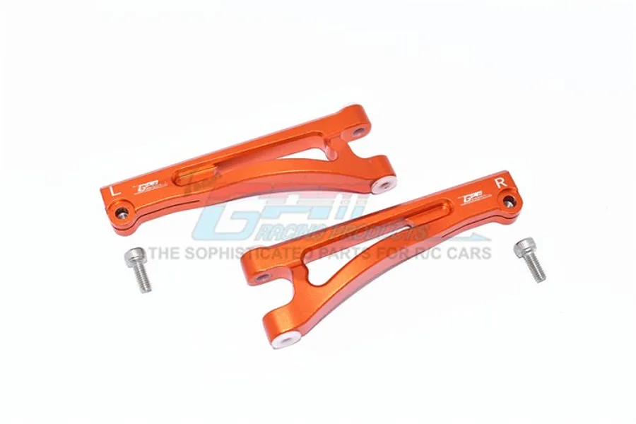 GPM Orange Aluminium Front Upper Suspension Arms 2Pcs w/ Hardware image 57919