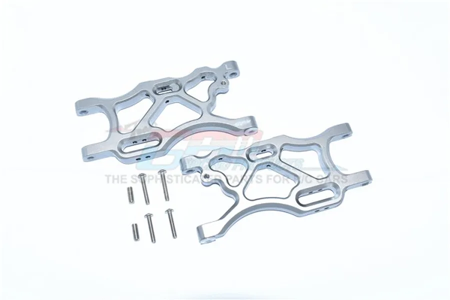 GPM Grey Silver Aluminium Rear Lower Suspension Arms Set image 57923