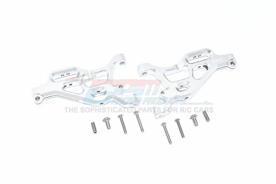 GPM Silver Aluminium Front Lower Suspension Arms 2Pcs w/ Hardware image 57963