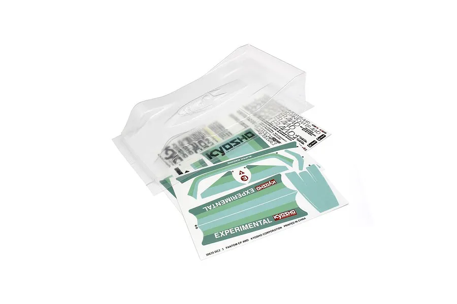 BW 1/12 Fantom EP-4WD Spider Unpainted Body Shell w/ Decal Sheet image 58018