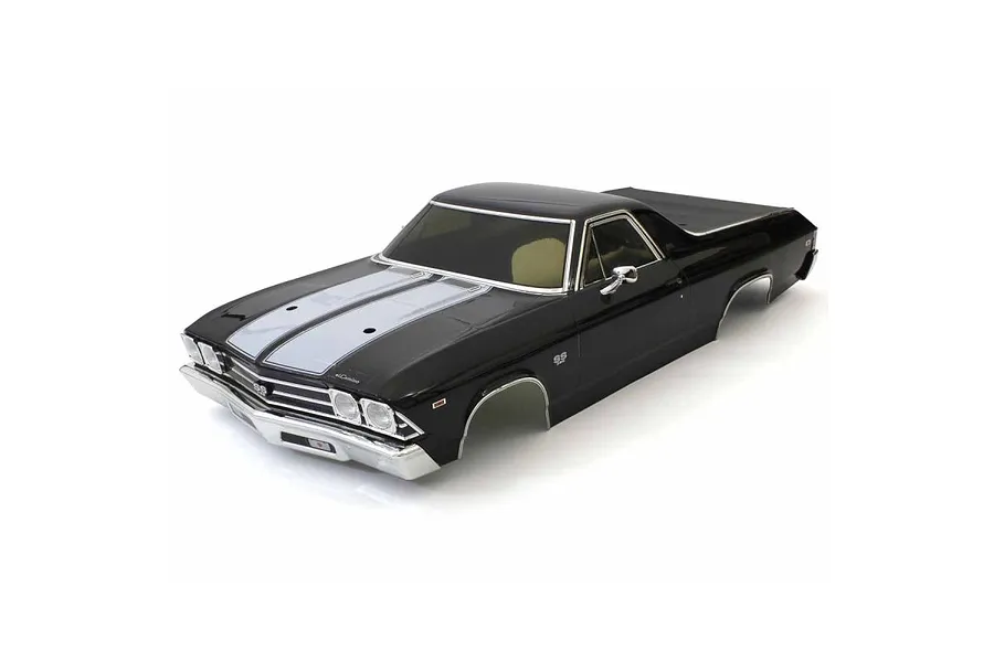 Kyosho 1/10 Chevrolet El Camino SS 396 Black Painted Body Shell image 58072
