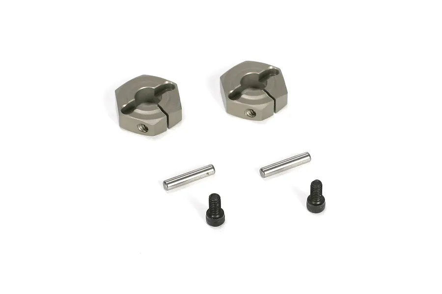 Losi Aluminium Clamping Wheel Hexes 2Pcs image 58195