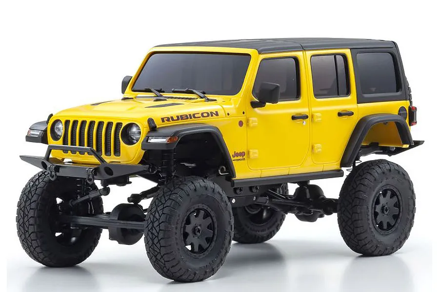 Kyosho Mini-Z Jeep Wrangler Unlimited Rubicon RC Rock Crawler Electric 4WD RTR - Hellayella image 58249