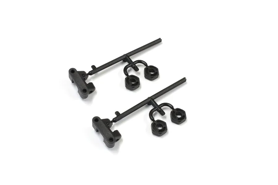 Kyosho Rear Suspension Mount and Wheel Hub 2Pcs image 58344