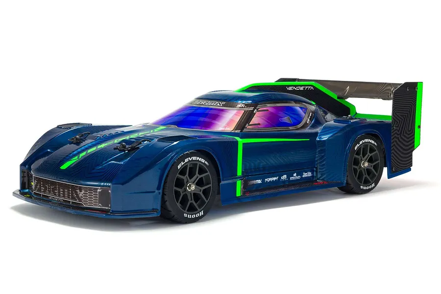 ARRMA Vendetta 4x4 3S BLX RC Car Electric Brushless 4WD 1/8 Scale RTR - Blue image 58401