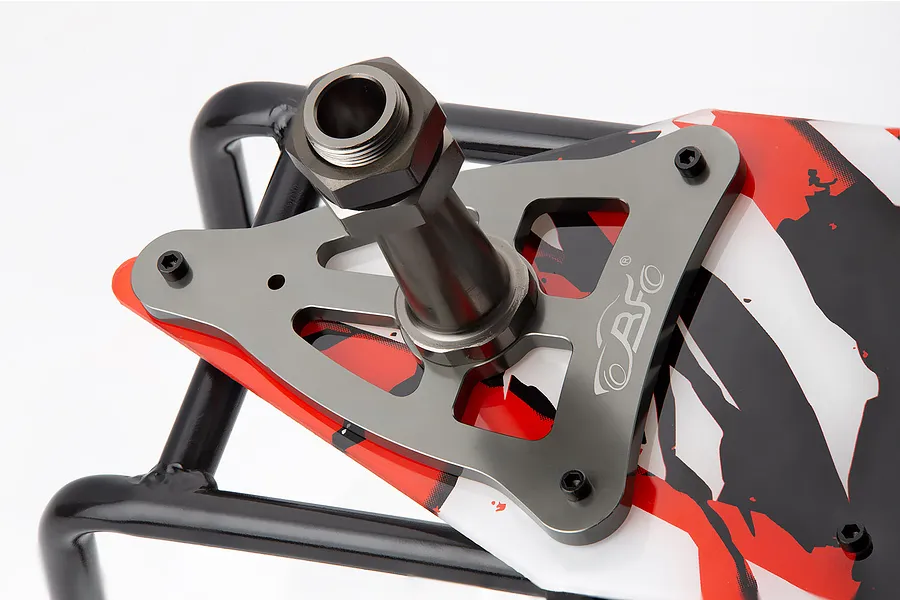 Rovan Black Steel GT Sand Rail Baja Roll Cage w/ Painted Red Panels, LED Light Bar &amp;amp; Spare Tyre Mount image 58509