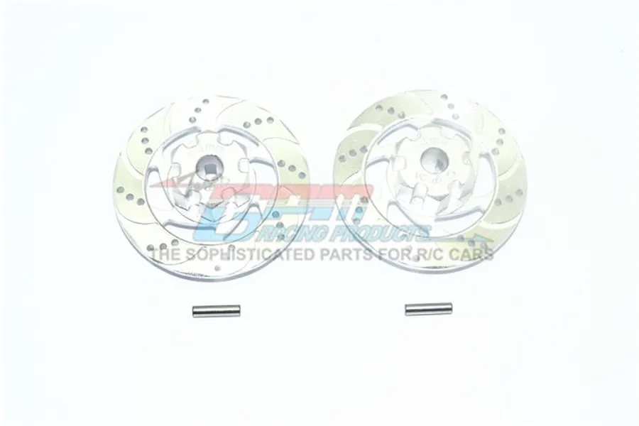 GPM Silver Aluminium +3mm Brake Disc Wheel Hexes 2Pcs w/ Pins image 58545