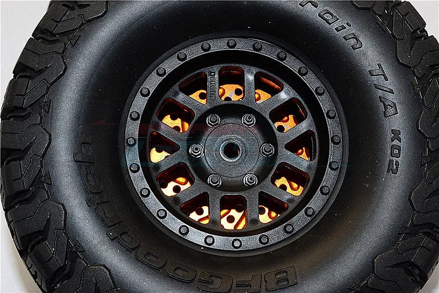 GPM Black Aluminium 12mm Brake Disc Wheel Hex +3mm Adapters 2Pcs image 4