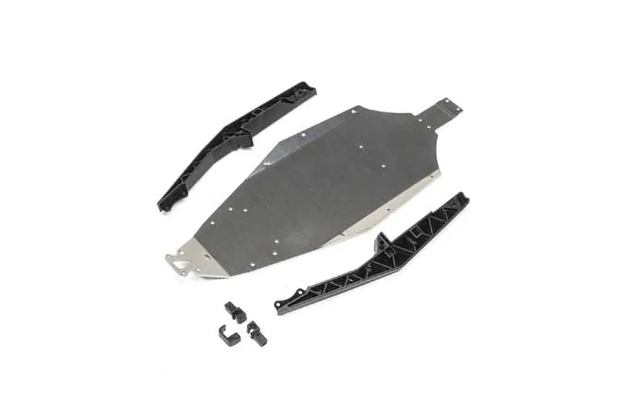 Losi Mini-B Aluminium Chassis &amp;amp; Mud Guards Set image 58678