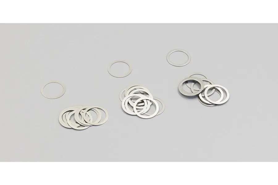 Kyosho 8x10x0.1mm &amp;amp; 0.2mm &amp;amp; 0.3mm Shims 30Pcs image 58698