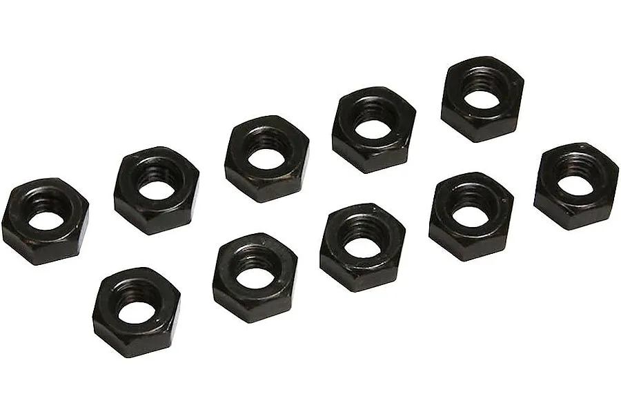 Kyosho Black Steel 2mm Nuts 10Pcs image 58754