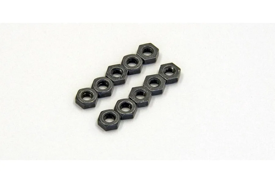 Kyosho Black Steel 2.6mm Nuts 10Pcs image 58755