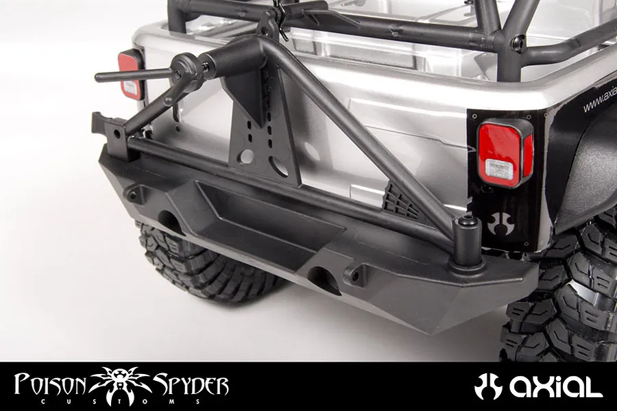Axial SCX10 Poison Spyder JK RockBrawler Rear Bumper w/ Tyre Carrier image 5888