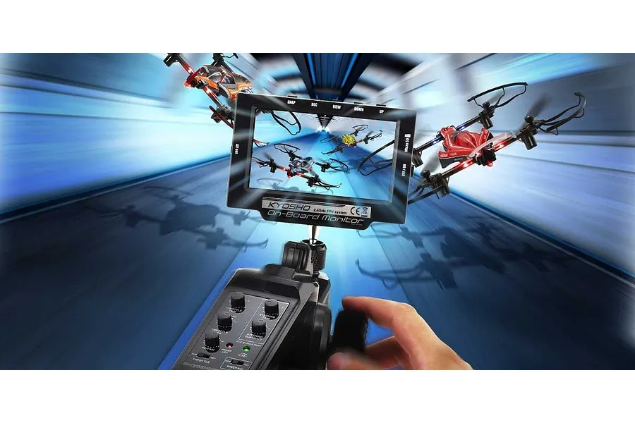 Kyosho 2.4Ghz FPV Onboard Monitor with LiPo &amp;amp; USB Charger image 58952