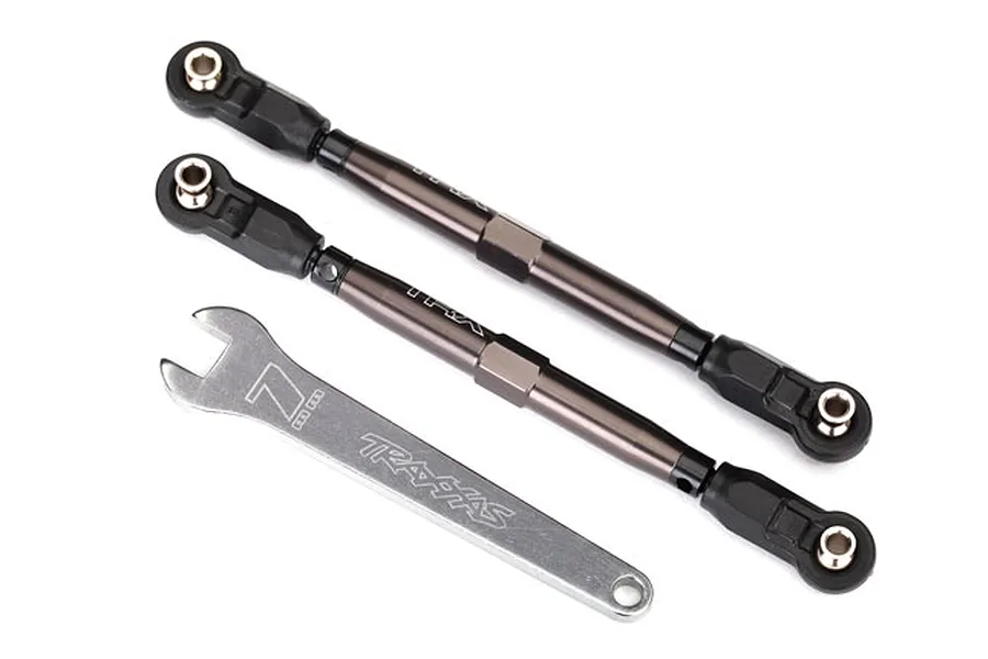 Traxxas Dark Titanium Aluminium 102mm Complete Turnbuckles 2Pcs image 58991