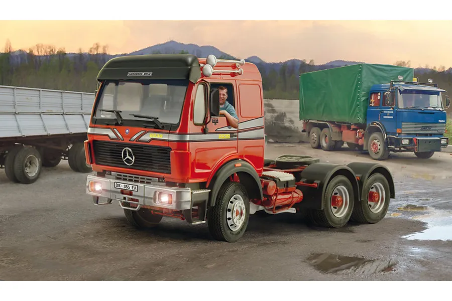 Italeri 1/24 Mercedes Benz 2238 6x4 Truck Scaled Plastic Model Kit image 59140
