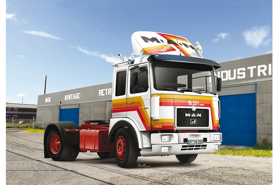 Italeri 1/24 Man F8 19.321 Truck Scaled Plastic Model Kit image 59151