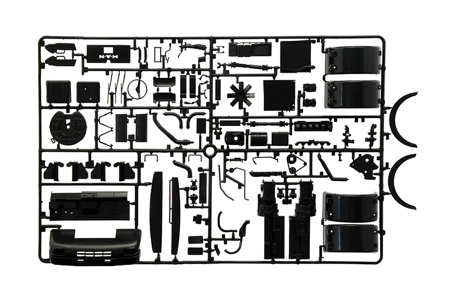 Italeri 1/24 Man F8 19.321 Truck Scaled Plastic Model Kit image 59161