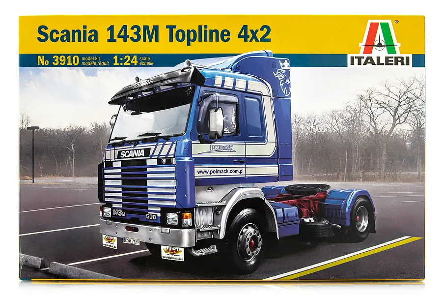 Italeri 1/24 Scania 143M Topline 4x2 Semi-Truck Scaled Plastic Model Kit image 59196