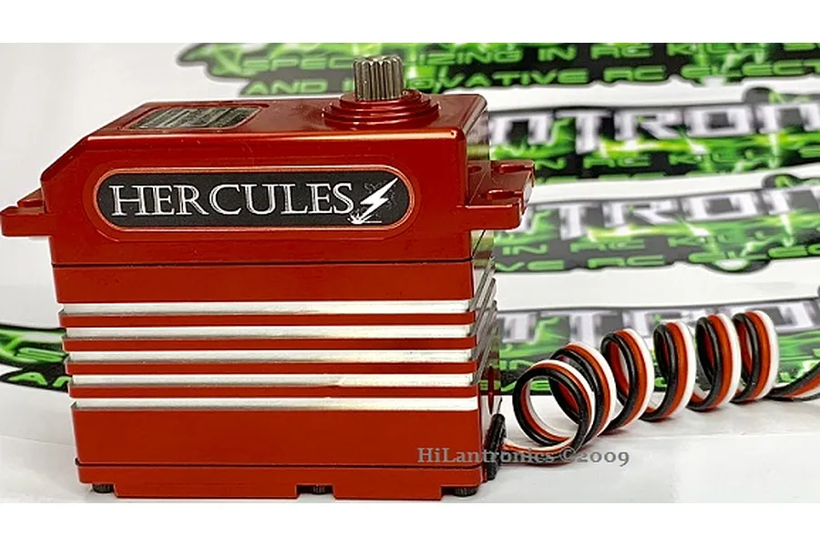 HiLantronics Red Aluminium HLT5000WP 1/5 51kg 8.4v Metal Geared Waterproof Servo w/ Aluminium Servo Horn image 59209
