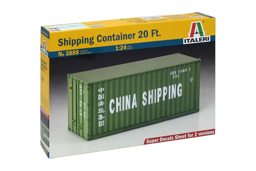 Italeri 1/24 20 Container Scaled Plastic Model Kit image 59319