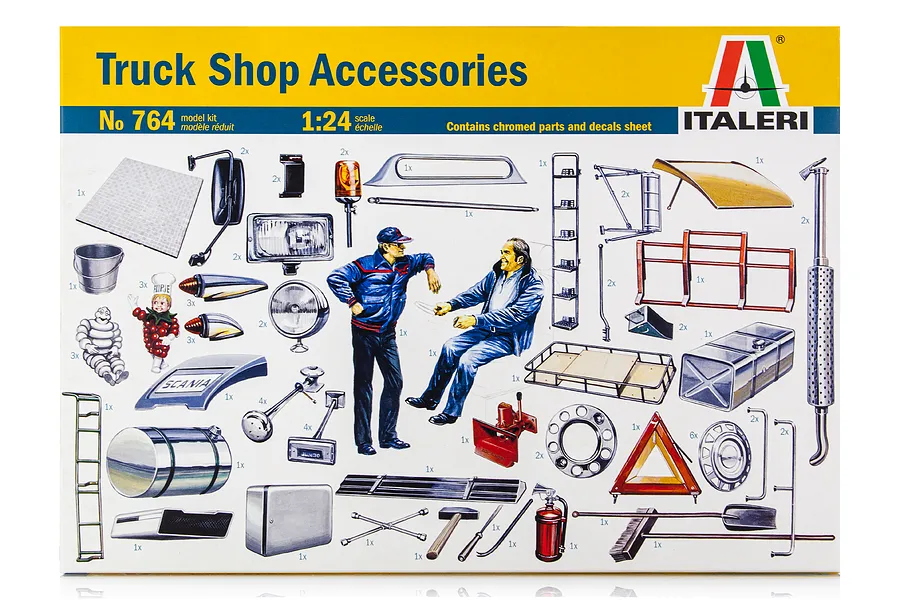 Italeri 1/24 Truck Shop Accessories Scaled Plastic Model Kit image 59323