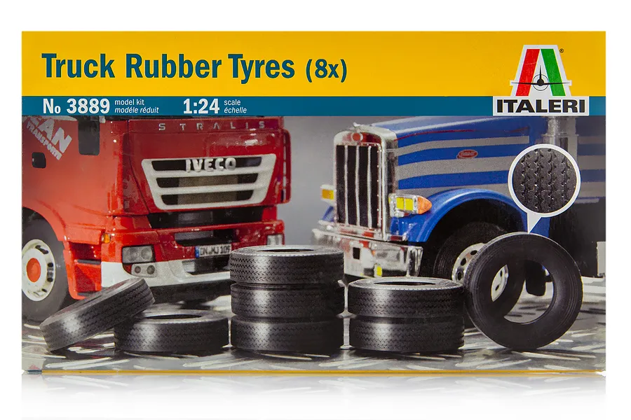 Italeri 1/24 Truck Rubber Tyres Scaled Plastic Model Kit image 59332