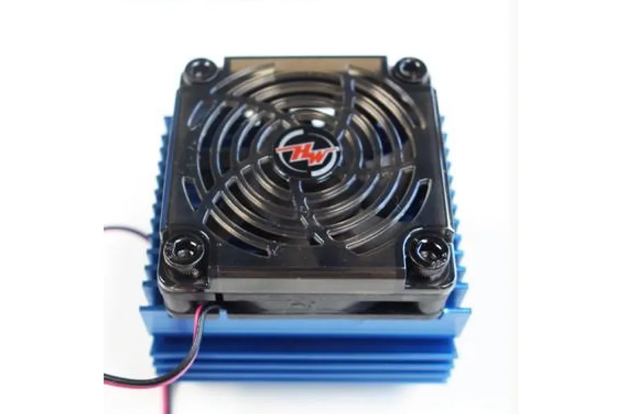 Hobbywing Blue Aluminium 44mm Heat Sink w/ Cooling Fan image 59366