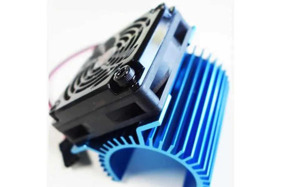 Hobbywing Blue Aluminium 36mm Heat Sink w/ Cooling Fan image 59370