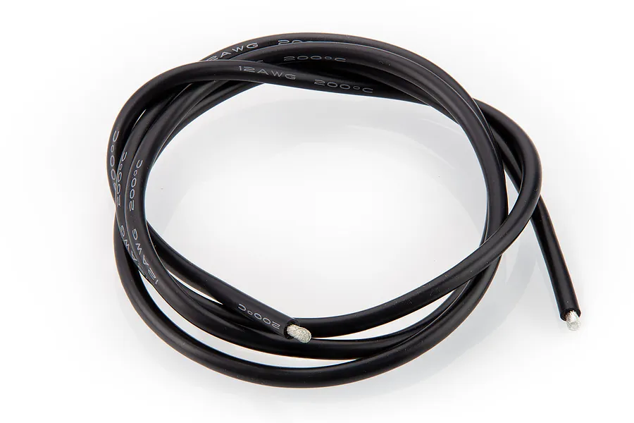 Tornado 1m 12AWG Black Silicone Wire image 59391