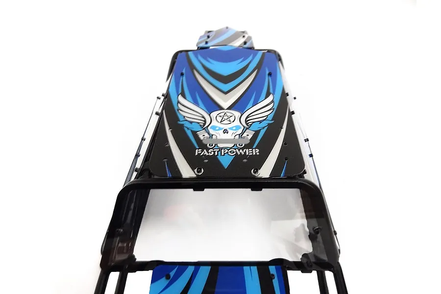 Rovan Steel Sand Rail Roll Cage w/ Painted Blue Panels image 59408