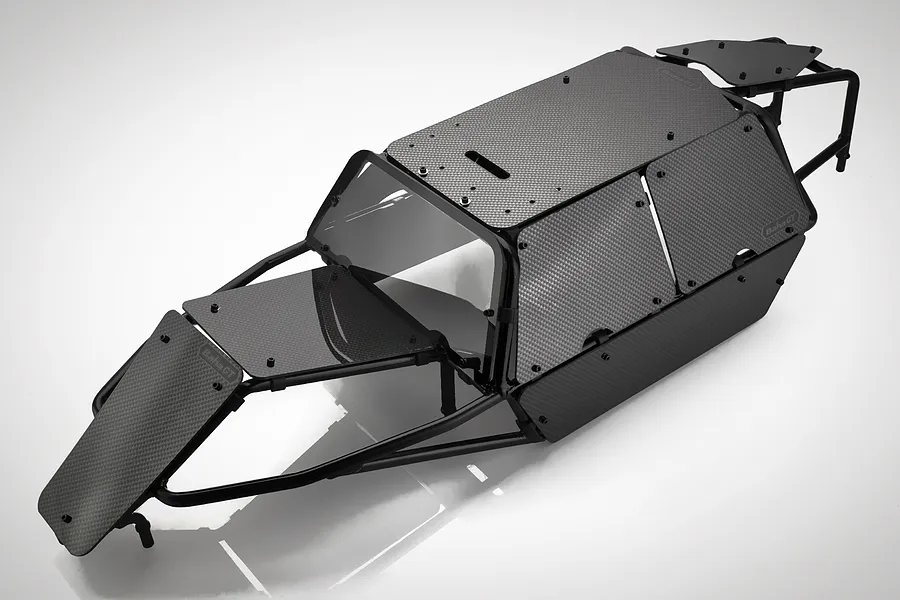 Rovan Black Steel Baja Roll Cage w/ Painted Black Panels image 59412