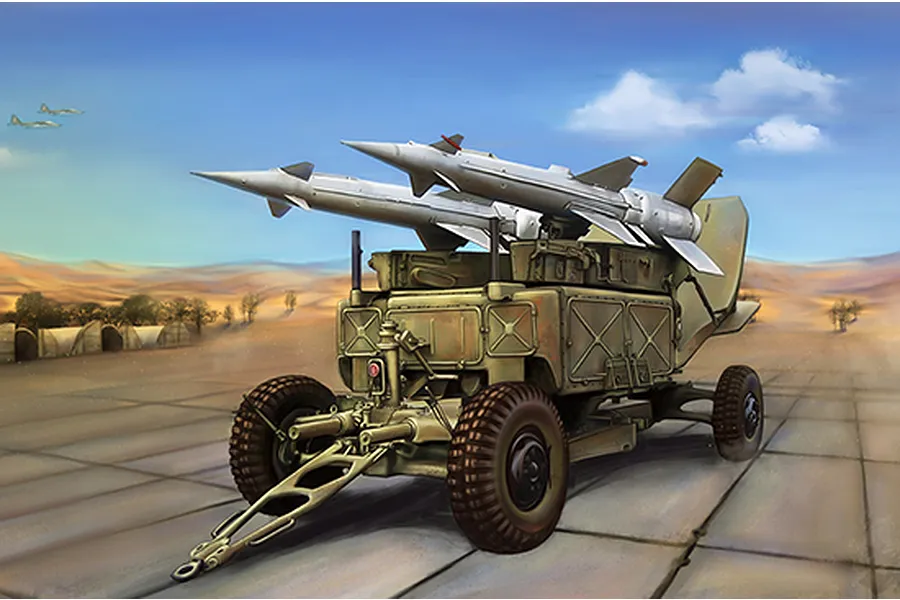 Trumpeter 1/35 Soviet 5P71 Launcher with 5V27 Missile Pechora (SA-3B Goa) Scaled Plastic Model Kit image 59496