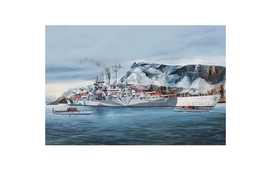 Trumpeter 1/350 German Tirpitz Battleship Scaled Plastic Model Kit image 59613