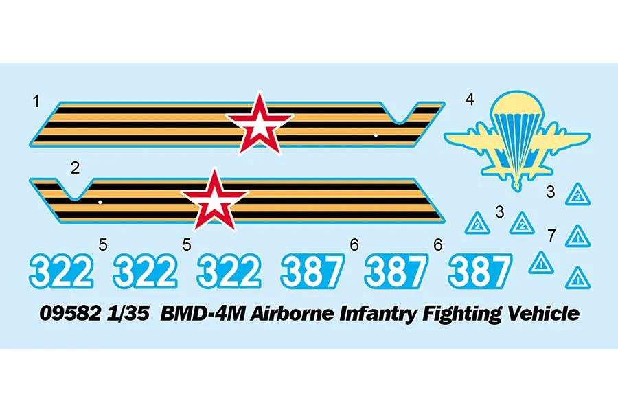 Trumpeter 1/35 BMD-4M Airborne Infantry Fighting Vehicle Scaled Plastic Model Kit image 59656