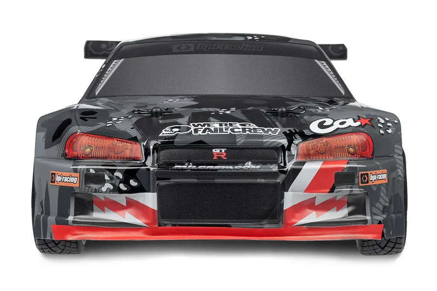 HPI E10 Fail Crew Nissan Skyline R34 GT-R RC Drift Car Electric 4WD 1/10 Scale RTR image 59666