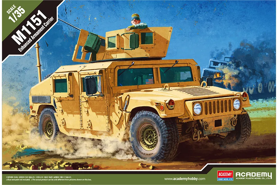 Academy 1/35 M1151 Enhanced Armament Carrier Vehicle Scaled Plastic Model Kit image 59714