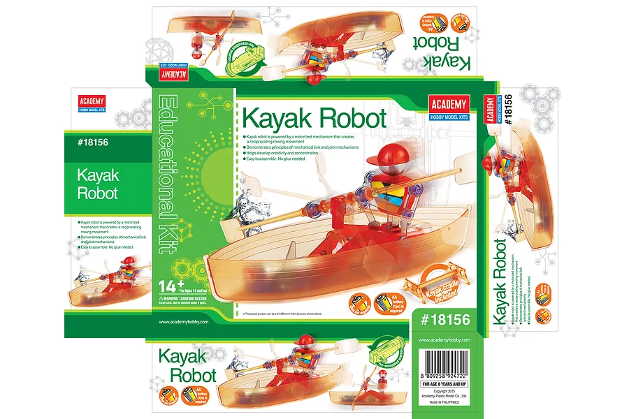 Academy Kayak Robot Plastic Model Kit image 6