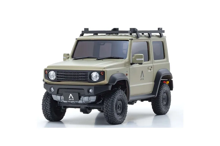 Kyosho Mini-Z Suzuki Jimny Sierra 4x4 RC Rock Crawler Electric 4WD RTR - Khaki image 59752