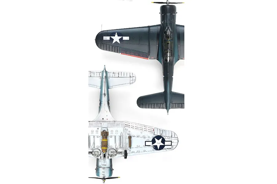 Academy 1/48 USN SBD-5 &amp;quot;??Battle of the Philippine Sea&amp;quot; Bomber Scale Plastic Model Kit image 4