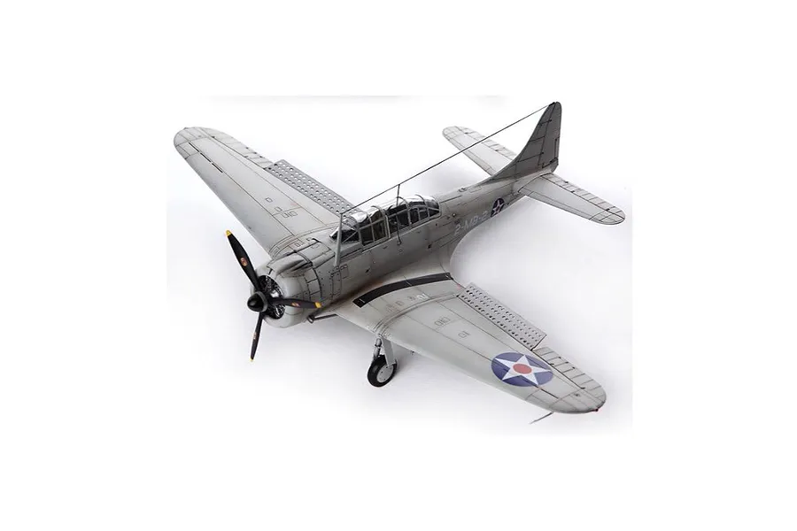 Academy 1/48 USMC SBD-1 &amp;quot;Pearl Harbour&amp;quot; Bomber Scale Plastic Model Kit image 59811