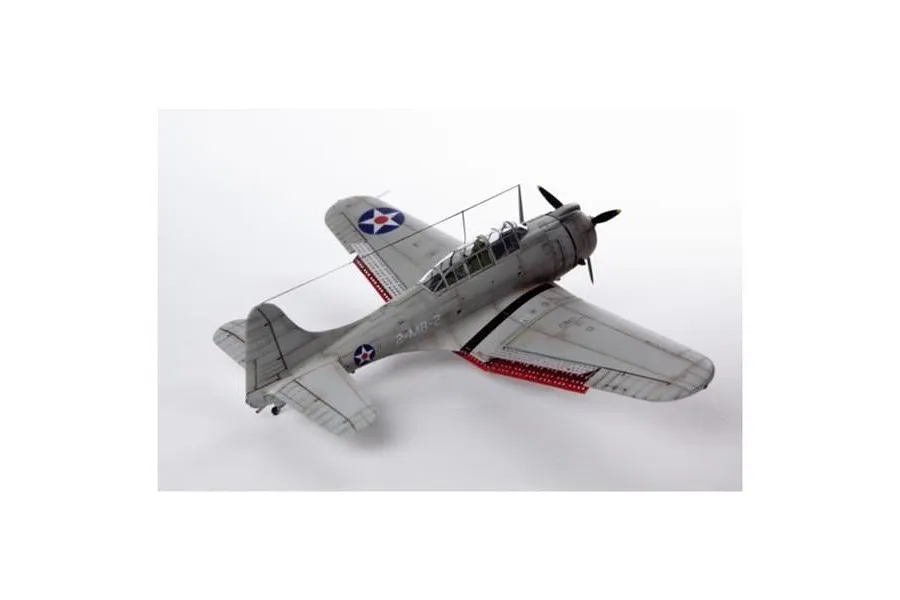 Academy 1/48 USMC SBD-1 &amp;quot;Pearl Harbour&amp;quot; Bomber Scale Plastic Model Kit image 59814