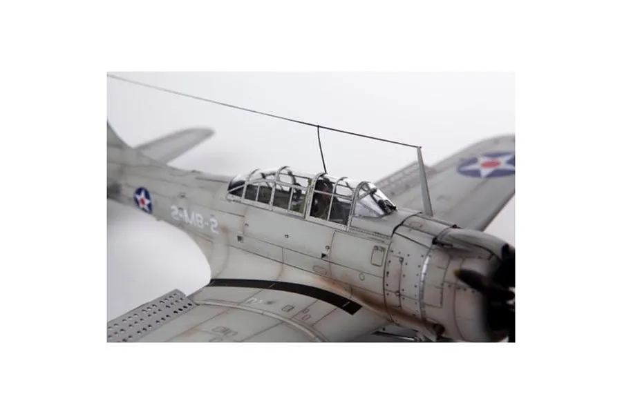 Academy 1/48 USMC SBD-1 &amp;quot;Pearl Harbour&amp;quot; Bomber Scale Plastic Model Kit image 59815