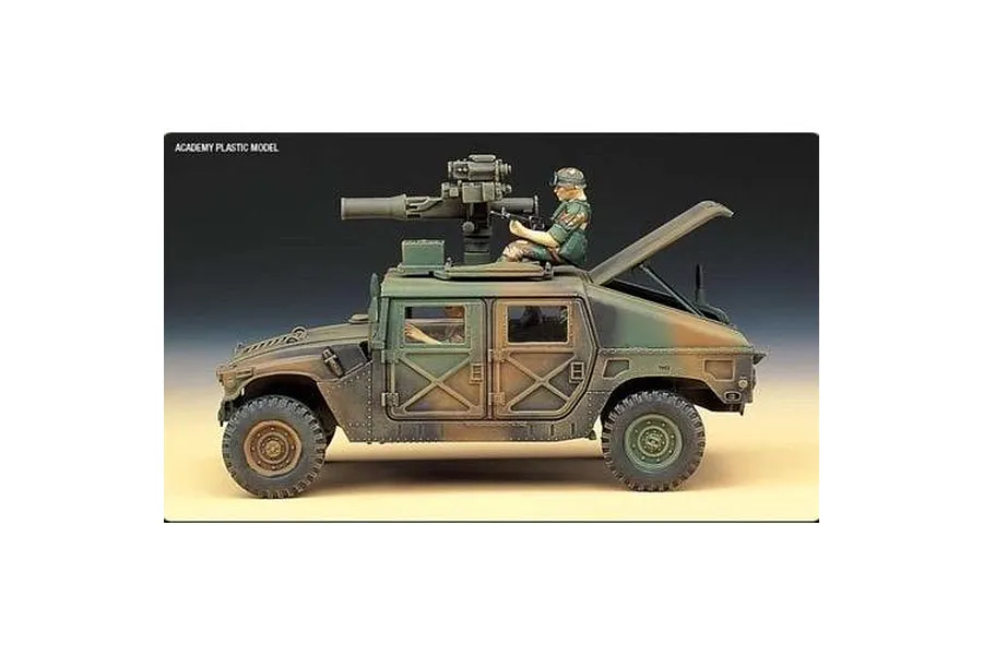 Academy 1/35 M-966 Hummer With Tow Armoured Vehicle Scaled Plastic Model Kit image 2
