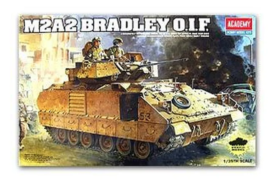 Academy 1/35 M2A2 Bradly Iraq 2003 Tank Scaled Plastic Model Kit image 2