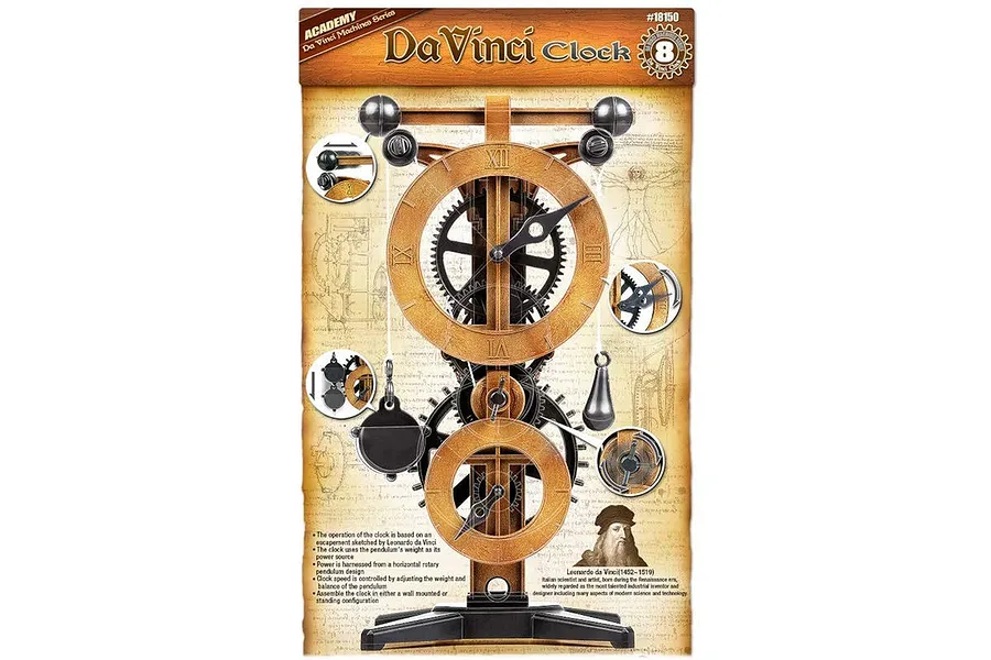 Academy Da Vinci Clock Edukit Scaled Plastic Model Kit image 59930